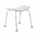 Mckesson Aluminum Bath Bench Without Backrest, 15 1/2 - 19 1/2 Inch, Gray, 4PK 146-12203KD-4